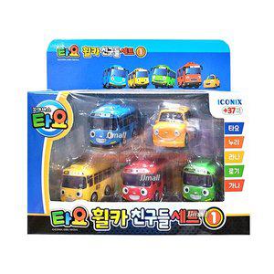 [신세계몰]타요 휠카 친구들 1탄 누리 라니 로기 가니 미니카 자동차 수집 장난감 캐릭터 선물