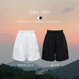 핫핑 안드롬 카고 포켓 밴딩반바지