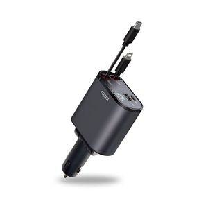 [제이큐]rozet 차량용 시거잭 고속 릴타입충전기 4in1 RX-6420
