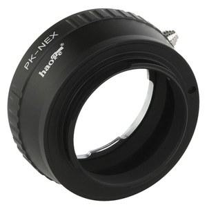 HAOGE LENS MOUNT ADAPTER FOR PENTAX K PK TO 소니 호환 E NEX CAMERA A3000 A3500 A5000 A5100 A6000 A6400 A6500 A7 A7R A7S A7II A7RII A7SII A7III A7RIII A9 VG10 VG20 VG30 VG900 FS700 FS7 FS5