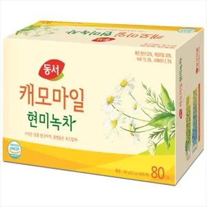 동서 캐모마일 현미녹차 80T//2개구매시 1000원DCx넉넉한 유통기한