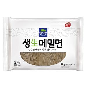 면사랑 생메밀면 1kg 소바 모밀면