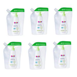 HiPP Babysanft 스킨 앤 헤어 워시 젤 리필 6팩 400ml x6