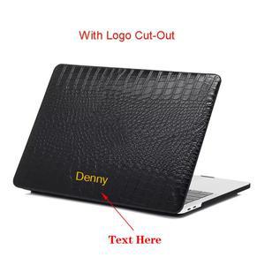 [누리잡화]Macbook New Air 13.3'' Pro Retina 14인치용  인쇄 이름 노트북 케이스 로고 컷아웃이 있는 컴