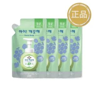 아이깨끗해 핸드솝 청포도 200ml 리필 x 4개 / 핸드워시