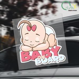 14CMX15CM 베이비 온 보드 Pvc 데칼 Opel 스티커 용 잠자는 아기 자동차