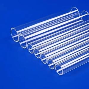 고온 유리관 석영 모세관 OD85xID75xL250mm/플랜지용 실리카 단일 보어