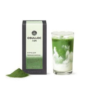 오설록 프리미엄 라떼용 말차 파우더(무설탕), (USDA) 제주산 순잎 녹차, 1.41온스, 40g