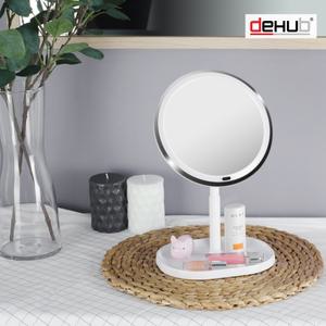 디허브 LED 거울 화장거울 확대경 조명 화장대 무드 탁상용 밝기조절 각도조절