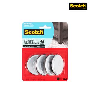 3M 스카치 가구이동 슬라이더 중형 4p 장착용