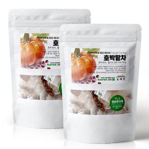 [늘해찬] 찬물에도 잘 우러나는 늙은 호박팥차 티백 전통차 허브차 삼각티백 대용량 100티백