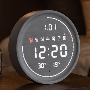 플라이토 와이파이 필링 원형 LED 탁상시계 18cm / 포토구매평