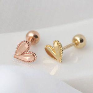 [오너클랜]14K GOLD 하트 컷팅 골드 금 피어싱