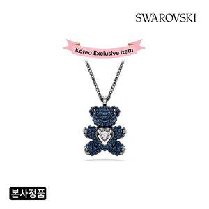 [스와로브스키](강남점)[본사정품/쇼핑백증정] Teddy Heart 블루 롱 목걸이 5729822