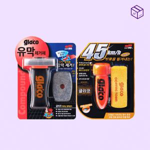 소프트99 유막제거제G47 유리발수코팅제G4 세트 글라코발수코팅