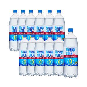 나랑드 사이다 제로 오리지널 1.5L 12개 1박스 청량 탄산음료