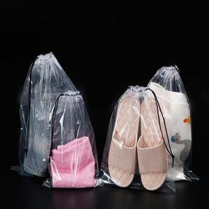 [IXHINO4Q_4A]투명 스트링 파우치 다회용 신발 방수파우치