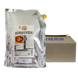백설 다담 바지락 순두부찌개양념 2kg 6개 1박스