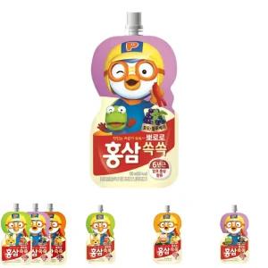 뽀로로 홍삼쏙쏙 포도 100ml 20개/키즈 홍삼 음료 어린이 농축액 액기스 홍삼즙 엑기스 건강 음료수 과일맛