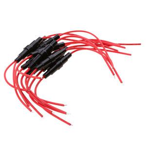 효율적인 인라인 퓨즈 홀더, 빠른 블로우 나사 유형, 와이어링 및 전기 장비 보호, 22AWG 와이어, 10