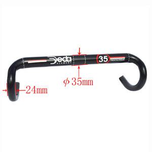카본드롭바 Deda 탄소 섬유 도로 자전거 핸들바 바 35mm 3K 광택 400 440mm 대구경