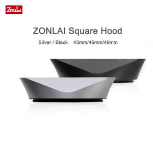 기타 43MM 후지 카메라용 X100V 49MM, 렌즈용 금속 46MM, 링 링, ZONLAI 포함, 어댑터 후드, 후지필름 사각