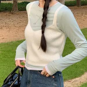 [코코블랑] 푸디 니트 뷔스티에
