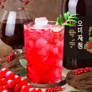 국내산 수제 오미자청 1L 고농축 전통 오미자원액