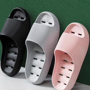 푹신한 항균 욕실화 미끄럼방지 PVC 물빠짐 우수 굽높은 욕실 슬리퍼 컬러풀