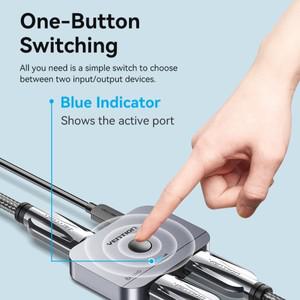 호환품 Vention HDMI 21 분배기 8K 60Hz TV 전용 양방향 in out 샤오미 Xbox PS4 5 호환 가능 모니터 스위