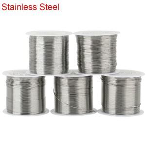 1롤 스테인리스 스틸 비딩 와이어 팔찌 코드 0.2 0.3 0.4 0.5 0.6mm 강한 목걸이 실 줄 DIY 쥬얼리 제작용