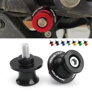 Ducati Monster 600 620 696 796 797 821 937 950 S20R 액세서리 오토바이 스탠드 나사 스윙 암 스풀 슬라이더 CNC 6MM 볼트
