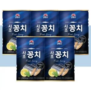 사조 자연산 꽁치캔 300g 5캔