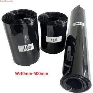 18650 21700 리튬 배터리 팩용 PVC 열 수축 필름, 절연 튜브, 블랙 1kg