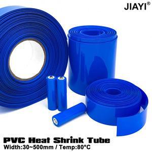 너비 30mm 35 40 50 60 70 80~320mm 18650 립 배터리 PVC 열 수축 튜브 팩 절연 필름 랩 리튬 케이스 슬리