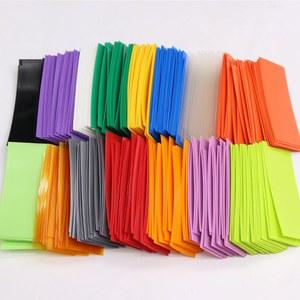 PVC 열 수축 튜브 절연 필름 슬리브 와이어 케이블 피복 보호 폭 29 5mm x 72mm 50 100 200/250 18650 Lipo 배터리