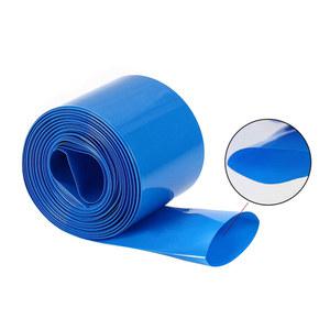 5M/롤 폭 30 90mm 파란색 18650 랩 PVC 열 수축 튜브 팩 절연 필름 케이스 케이블 슬리브
