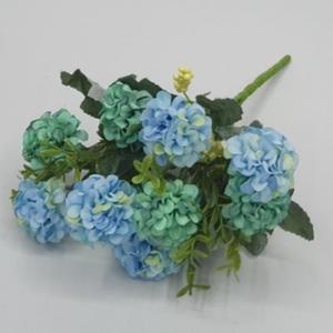 [OFLPO8OP]수국 꽃다발 조화 카페 인테리어 블루 28cm
