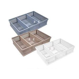칸칸 바스켓 -특대 약36.2x24.2x8.3cm 칸막이 분리 가능 블럭 형 구니 수납 정리함