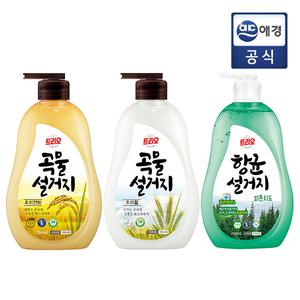 [트리오] 곡물 750ml (우리현미/우리밀/항균설거지) x 2개