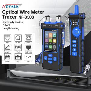 NOYAFA NF-8508 다기능 네트워크 케이블 테스터, RJ11/45, PoE, 광섬유 전력 계량기, VFL 10mW