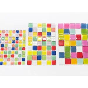 알록달록 1cm 색타일 사각 80p 색상랜덤 미니 타일 조각 공예 모자이크 미술 교습소