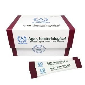 AG300S3 암브로티아 과립 스틱형 3g x 100ea 배지 AGAR bacteriological 3g 미생물 실험 연구 바이오피스