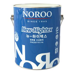 [노루페인트] 뉴 하이텍스 KSM-6010 1종2급 외부용 수성페인트 4L 무광