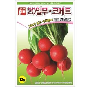 [아시아종묘/무씨앗종자] 20일무 코메트 적환무(12g-약1300립)