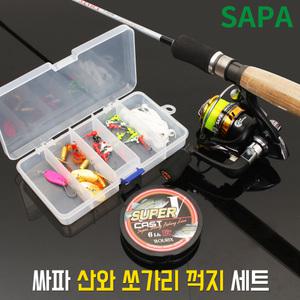 싸파 산와 쏘가리 꺽지 낚시 세트 민물 루어