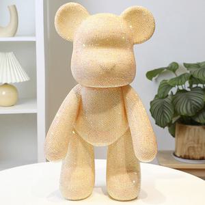 큐빅 베어브릭 피규어 인형 DIY 취미 인테리어 소품 장식(g. 기본형 소형 18cm)