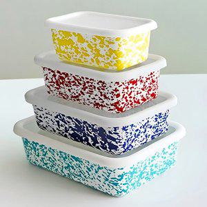 [하코야]마블 법랑 사각찬통1p(S,M,L,LL)