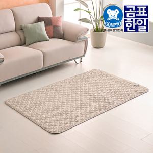 곰표한일 EMF 탄소 매트 전기요 전기장판 베이지그레이 슈퍼싱글