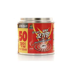 메온셀 산도깨비 킬파프 캔 모기향 50개입 X 6개 1box /모기향+캔 연소기/모기약/모기퇴치/해충퇴치기